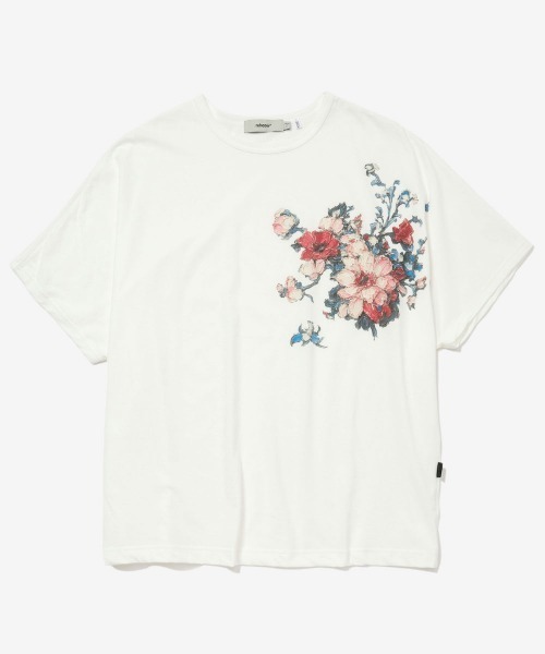 rehacer(レアセル)の「rehacer : Painting Dolman Drape CS / ペインティング ドルマン カットソー(Tシャツ/カットソー・メンズ・スミクロ/ホワイト・X-LARGE/LARGE/MEDIUM/SMALL)」の9枚目の写真