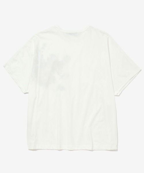 rehacer(レアセル)の「rehacer : Painting Dolman Drape CS / ペインティング ドルマン カットソー(Tシャツ/カットソー・メンズ・スミクロ/ホワイト・X-LARGE/LARGE/MEDIUM/SMALL)」の10枚目の写真