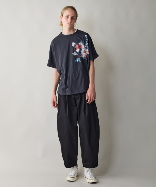 rehacer(レアセル)の「rehacer : Painting Dolman Drape CS / ペインティング ドルマン カットソー(Tシャツ/カットソー・メンズ・スミクロ/ホワイト・X-LARGE/LARGE/MEDIUM/SMALL)」の6枚目の写真