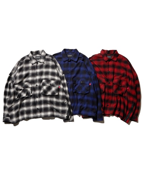 VIRGOwearworks(ヴァルゴウェアワークス)の「BATTLECHECK OVERDRIVE SHIRTS(シャツ/ブラウス・メンズ・ブルー/レッド/ホワイト・2/3/4)」の4枚目の写真