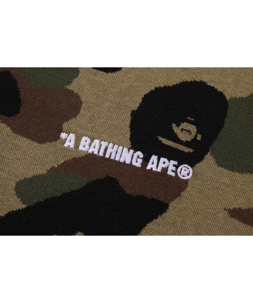 A BATHING APE（アベイシングエイプ）の「1ST CAMO JACQUARD LOGO RELAXED FIT POLO SHIRT（ポロシャツ・メンズ・グリーン・X-LARGE/SMALL/XX-LARGE/LARGE/MEDIUM）」の3枚目の写真