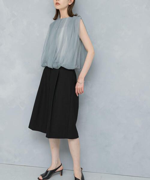 URBAN RESEARCH ROSSO WOMEN(アーバンリサーチ ロッソ)の「タックハーフパンツ(その他パンツ・レディース・グレー/ブラック・36/38)」の7枚目の写真