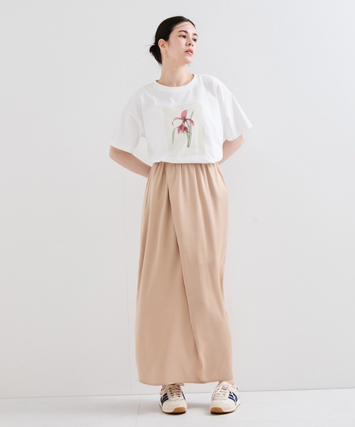le cercle ADAM ET ROPE'(ルセルクルアダムエロペ)の「【NYBG】フラワースケッチTシャツ(Tシャツ/カットソー・レディース・ホワイト系その他・S/M)」の10枚目の写真