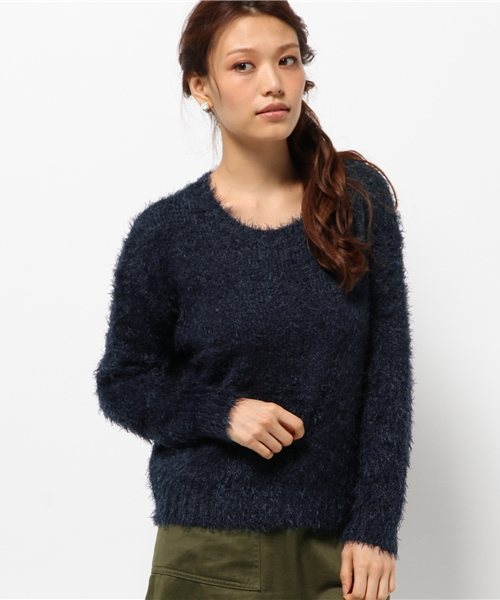 Discoat Parisien（ディスコートパリシアン）の「フェザーヤーンプルオーバー（ニット/セーター・レディース・アイボリー/グレー/ネイビー/レッド・LARGE/MEDIUM）」の13枚目の写真