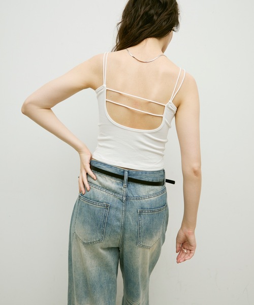 Lutim by u（ルチバイユー）の「Damage lace denim / ダメージレースデニム（デニムパンツ・レディース・ブルー・S/M）」の19枚目の写真