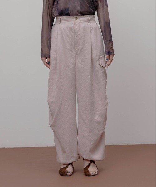 Eimee Law（エイミーロウ）の「バイオ加工 アウトポケット カーゴパンツ（その他パンツ・レディース・ピンク/スミクロ/オリーブ・M）」の14枚目の写真