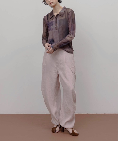 Eimee Law（エイミーロウ）の「バイオ加工 アウトポケット カーゴパンツ（その他パンツ・レディース・ピンク/スミクロ/オリーブ・M）」の7枚目の写真