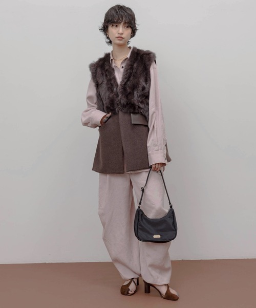 Eimee Law（エイミーロウ）の「バイオ加工 アウトポケット カーゴパンツ（その他パンツ・レディース・ピンク/スミクロ/オリーブ・M）」の5枚目の写真