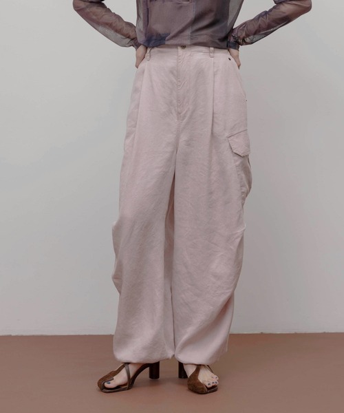 エイミーロウ　バイオ加工 アウトポケット カーゴパンツ バイオ加工 アウトポケット カーゴパンツ Eimee Law│Eimee Law