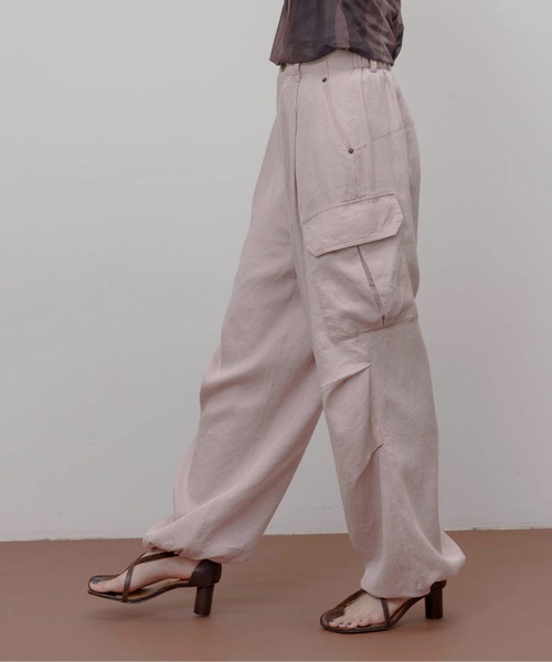 Eimee Law（エイミーロウ）の「バイオ加工 アウトポケット カーゴパンツ（その他パンツ・レディース・ピンク/スミクロ/オリーブ・M）」の10枚目の写真