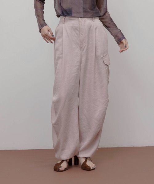 エイミーロウ　バイオ加工 アウトポケット カーゴパンツ バイオ加工 アウトポケット カーゴパンツ Eimee Law│Eimee Law