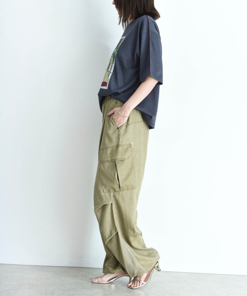 バイオ加工 アウトポケット カーゴパンツ Eimee Law│Eimee Law