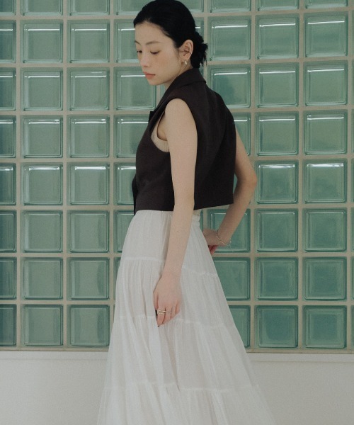 anuansテーラードジレトップス アニュアンス anuans テーラードジレトップス （BROWN） -ファッション