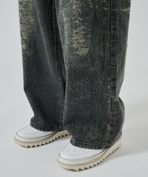 TAAKK（ターク）の「【TAAKK】WIDE DENIM（デニムパンツ・メンズ・グレー/インディゴブルー・3/2）」の11枚目の写真