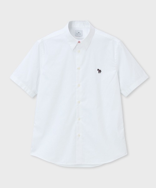 Sports Stripe Zebra” ワンポイント 半袖シャツ【553114 619PN