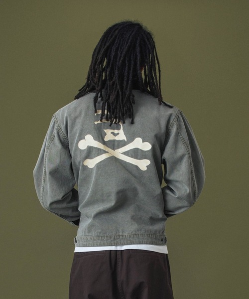 XLARGE(エクストララージ)の「SKULL WORK JACKET(その他アウター・メンズ・オリーブ/ブラック/ベージュ・S/M/L/XL)」の4枚目の写真