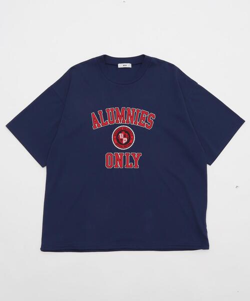 WEGO(ウィゴー)の「WEGO/接触冷感カレッジロゴグラフィックT(Tシャツ/カットソー・メンズ・スミクロ/ネイビー/ダークグリーン/ホワイト・LARGE/MEDIUM)」の10枚目の写真