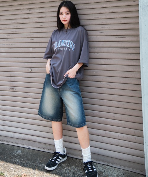WEGO(ウィゴー)の「WEGO/接触冷感カレッジロゴグラフィックT(Tシャツ/カットソー・メンズ・スミクロ/ネイビー/ダークグリーン/ホワイト・LARGE/MEDIUM)」の21枚目の写真