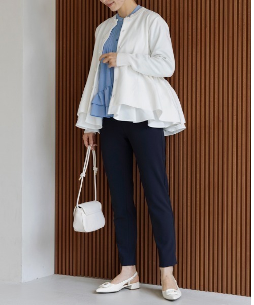 店頭人気No.1【SONO/ソーノ】オーナメントパール3Dレイヤードニット