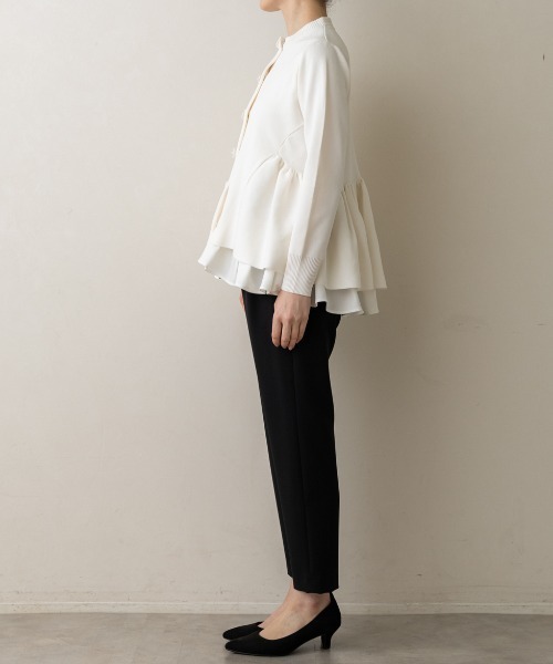 店頭人気No.1【SONO/ソーノ】オーナメントパール3Dレイヤードニット