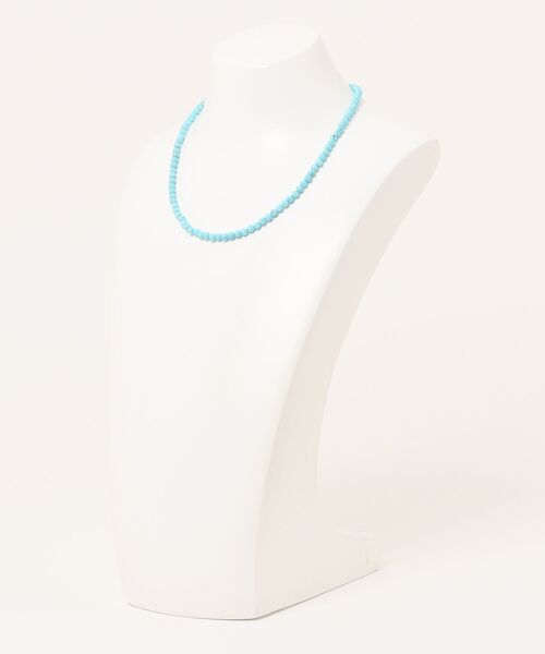 tone(トーン)の「【Tiny gem room】ターコイズシンプルマンテルネックレス 金属アレルギー対応(MA)(ネックレス・レディース・シルバー/ゴールド・FREE)」の5枚目の写真