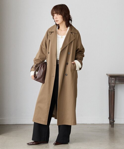 RIVE DROITE(リヴドロワ)の「【収納力◎】ロングハンドルレザーボストン(ボストンバッグ・レディース・ブラック/ダークブラウン・FREE)」の3枚目の写真