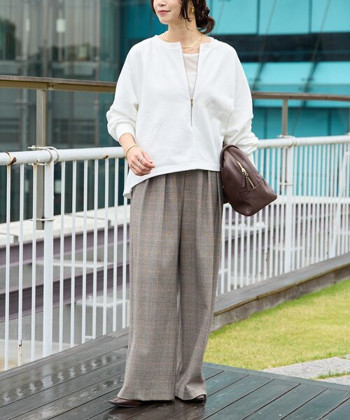 RIVE DROITE(リヴドロワ)の「【収納力◎】ロングハンドルレザーボストン(ボストンバッグ・レディース・ブラック/ダークブラウン・FREE)」の10枚目の写真