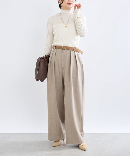 RIVE DROITE(リヴドロワ)の「【収納力◎】ロングハンドルレザーボストン(ボストンバッグ・レディース・ブラック/ダークブラウン・FREE)」の13枚目の写真