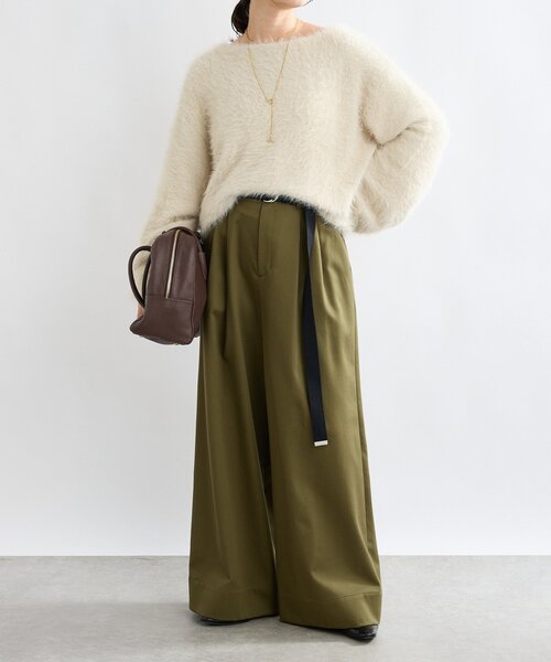 RIVE DROITE(リヴドロワ)の「【収納力◎】ロングハンドルレザーボストン(ボストンバッグ・レディース・ブラック/ダークブラウン・FREE)」の16枚目の写真