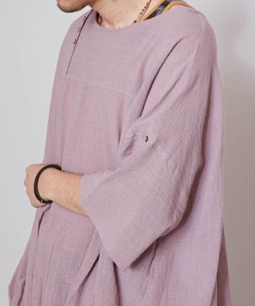 チャイハネ（チャイハネ）の「【チャイハネ】サラナMEN'Sトップス（その他トップス・メンズ・パープル/ベージュ/イエロー・FREE）」の11枚目の写真