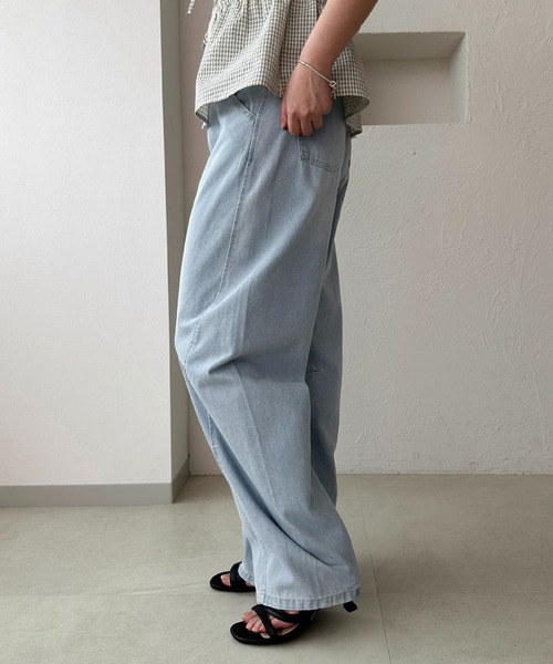 apres jour clair（アプレジュールクレア）の「【apres jour clair】カーブデニムパンツ（デニムパンツ・レディース・サックスブルー/ブルー・SMALL/MEDIUM/X-LARGE）」の7枚目の写真