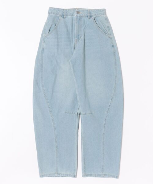 apres jour clair（アプレジュールクレア）の「【apres jour clair】カーブデニムパンツ（デニムパンツ・レディース・サックスブルー/ブルー・SMALL/MEDIUM/X-LARGE）」の3枚目の写真