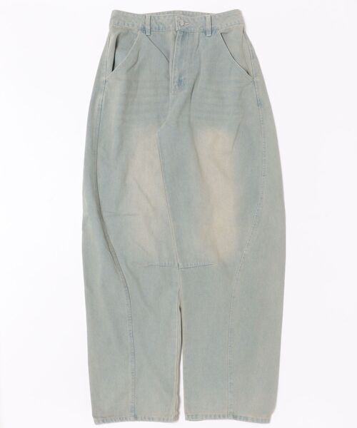 apres jour clair（アプレジュールクレア）の「【apres jour clair】カーブデニムパンツ（デニムパンツ・レディース・サックスブルー/ブルー・SMALL/MEDIUM/X-LARGE）」の4枚目の写真