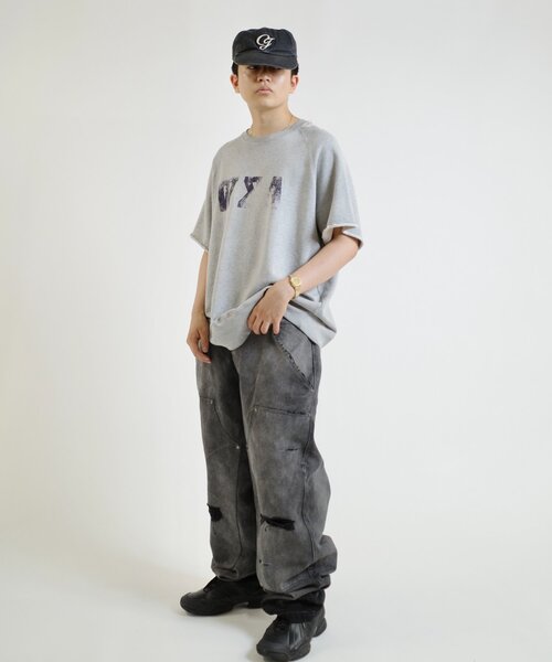 WHO'S WHO gallery（フーズフーギャラリー）の「【From Vintage】 WRONGダメージ半袖スウェット  / 2サイズ（Tシャツ/カットソー・レディース・グレー/ネイビー・LARGE/MEDIUM）」の22枚目の写真