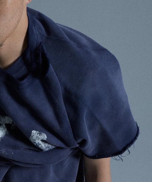 WHO'S WHO gallery（フーズフーギャラリー）の「【From Vintage】 WRONGダメージ半袖スウェット  / 2サイズ（Tシャツ/カットソー・レディース・グレー/ネイビー・LARGE/MEDIUM）」の20枚目の写真