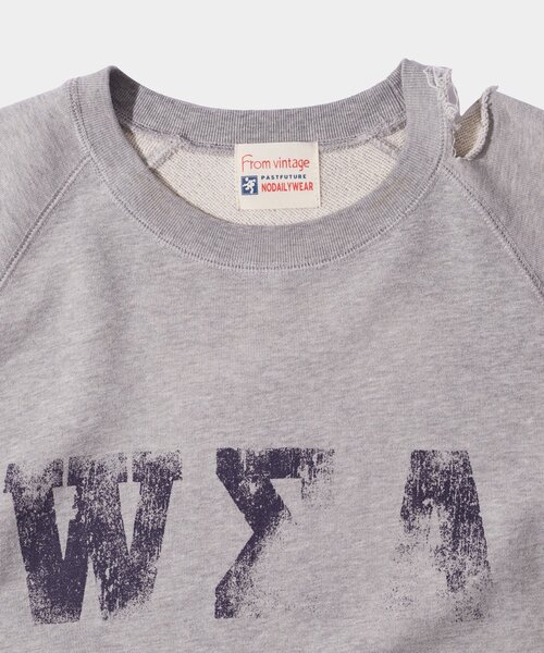 WHO'S WHO gallery（フーズフーギャラリー）の「【From Vintage】 WRONGダメージ半袖スウェット  / 2サイズ（Tシャツ/カットソー・レディース・グレー/ネイビー・LARGE/MEDIUM）」の16枚目の写真