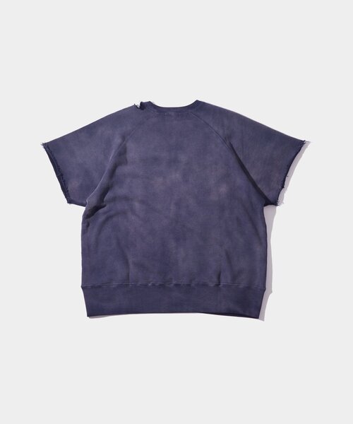 WHO'S WHO gallery（フーズフーギャラリー）の「【From Vintage】 WRONGダメージ半袖スウェット  / 2サイズ（Tシャツ/カットソー・レディース・グレー/ネイビー・LARGE/MEDIUM）」の4枚目の写真