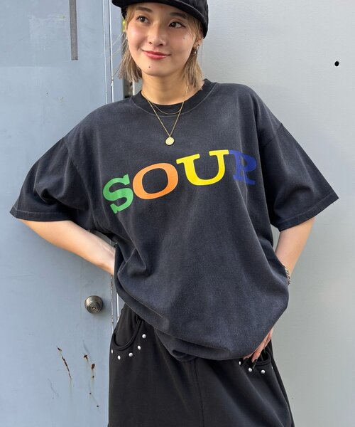 Sourcream（サワークリーム）の「【Sourcream/サワークリーム】large company TEE（Tシャツ/カットソー・レディース・チャコールグレー/ネイビー/ホワイト・SMALL/MEDIUM/LARGE）」の20枚目の写真