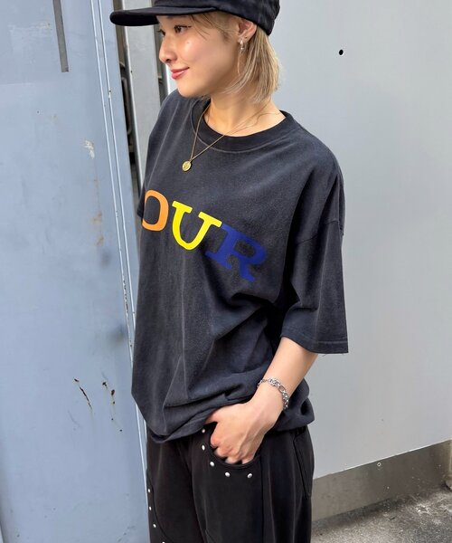 Sourcream（サワークリーム）の「【Sourcream/サワークリーム】large company TEE（Tシャツ/カットソー・レディース・チャコールグレー/ネイビー/ホワイト・SMALL/MEDIUM/LARGE）」の21枚目の写真