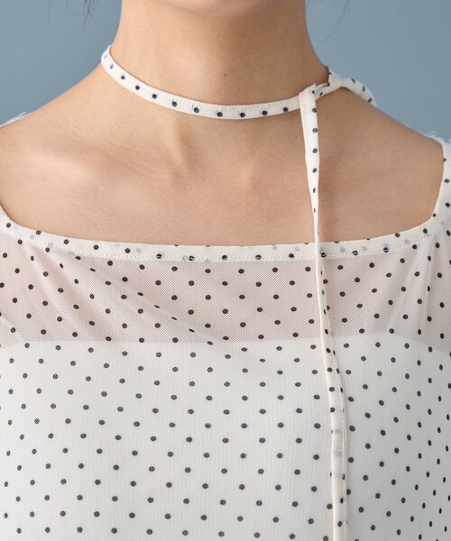 ドットティアードプルオーバー（Tシャツ/カットソー）｜mystic