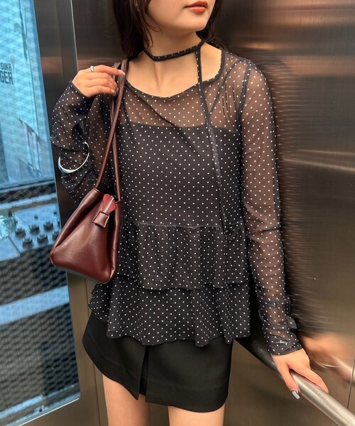 mystic（ミスティック）の「ドットティアードプルオーバー（T