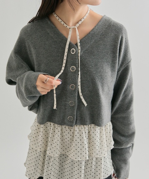 IVO10月中お届け！】ドットティアードプルオーバー（Tシャツ