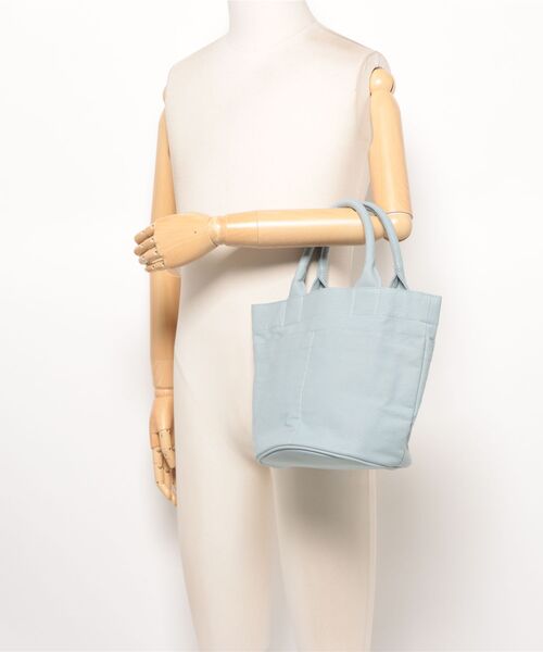 EARTH MADE（アースメイド）の「ROUND-BOTTOM TOTE（トートバッグ・レディース・ブルー/グレー/ベージュ・FREE）」の7枚目の写真
