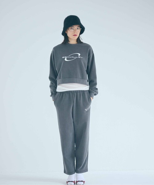 SEA（シー）の「Seavalley フェード ストレート スウェットパンツ（スウェットパンツ・レディース・グレー/チャコールグレー/ベージュ・ONE SIZE）」の2枚目の写真