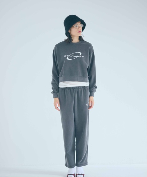 SEA（シー）の「Seavalley フェード ストレート スウェットパンツ（スウェットパンツ・レディース・グレー/チャコールグレー/ベージュ・ONE SIZE）」の4枚目の写真