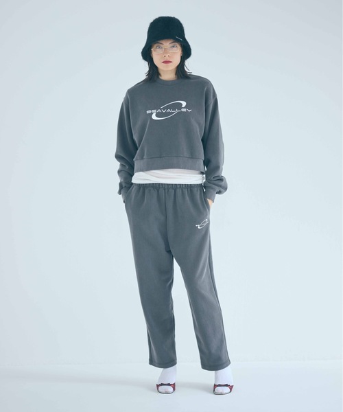 SEA（シー）の「Seavalley フェード ストレート スウェットパンツ（スウェットパンツ・レディース・グレー/チャコールグレー/ベージュ・ONE SIZE）」の5枚目の写真