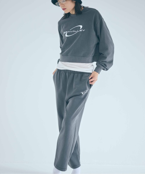 SEA（シー）の「Seavalley フェード ストレート スウェットパンツ（スウェットパンツ・レディース・グレー/チャコールグレー/ベージュ・ONE SIZE）」の6枚目の写真