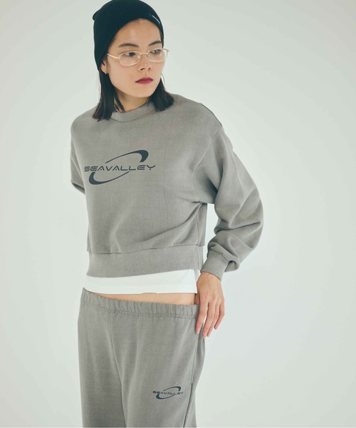 SEA（シー）の「Seavalley フェード ストレート スウェットパンツ（スウェットパンツ・レディース・グレー/チャコールグレー/ベージュ・ONE SIZE）」の10枚目の写真