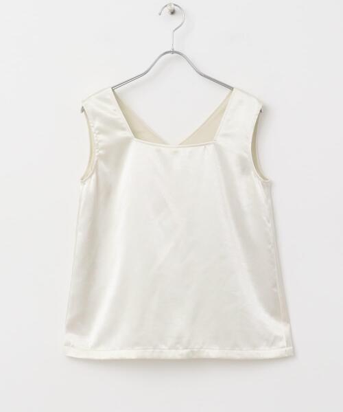 URBAN RESEARCH ROSSO WOMEN（アーバンリサーチ　ロッソ）の「2WAYネックサテンタンク（その他トップス・レディース・オフホワイト/ベージュ・FREE）」の17枚目の写真