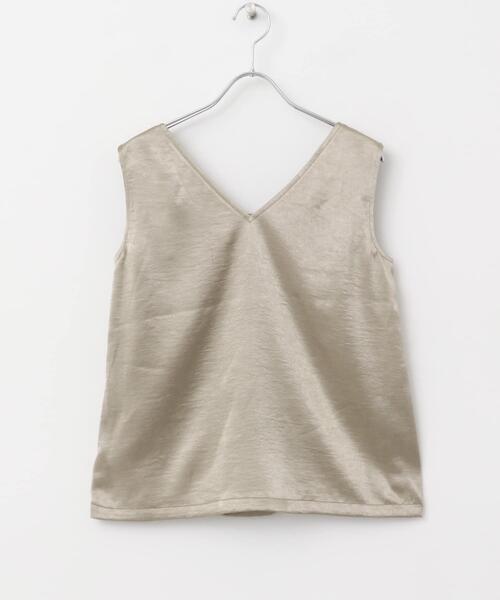 URBAN RESEARCH ROSSO WOMEN（アーバンリサーチ　ロッソ）の「2WAYネックサテンタンク（その他トップス・レディース・オフホワイト/ベージュ・FREE）」の5枚目の写真